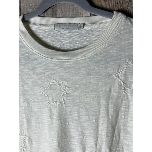 Mododoc Los Angeles Long Sleeve Star Embroidered Top - Picture 2 of 4